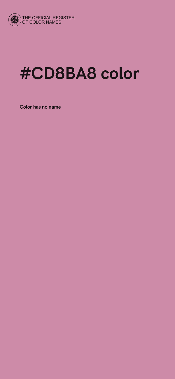 #CD8BA8 color image