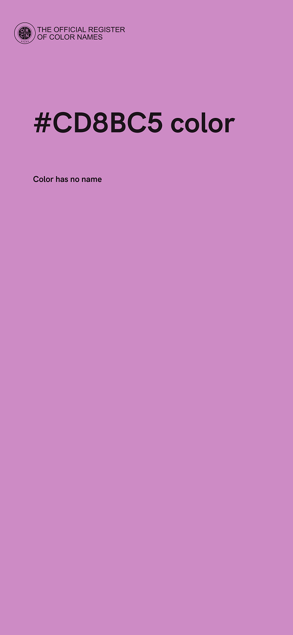 #CD8BC5 color image