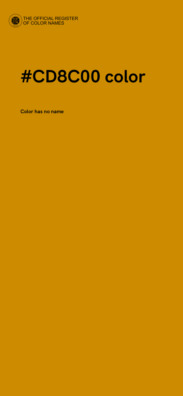 #CD8C00 color image