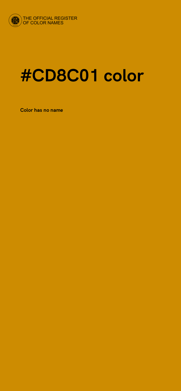 #CD8C01 color image