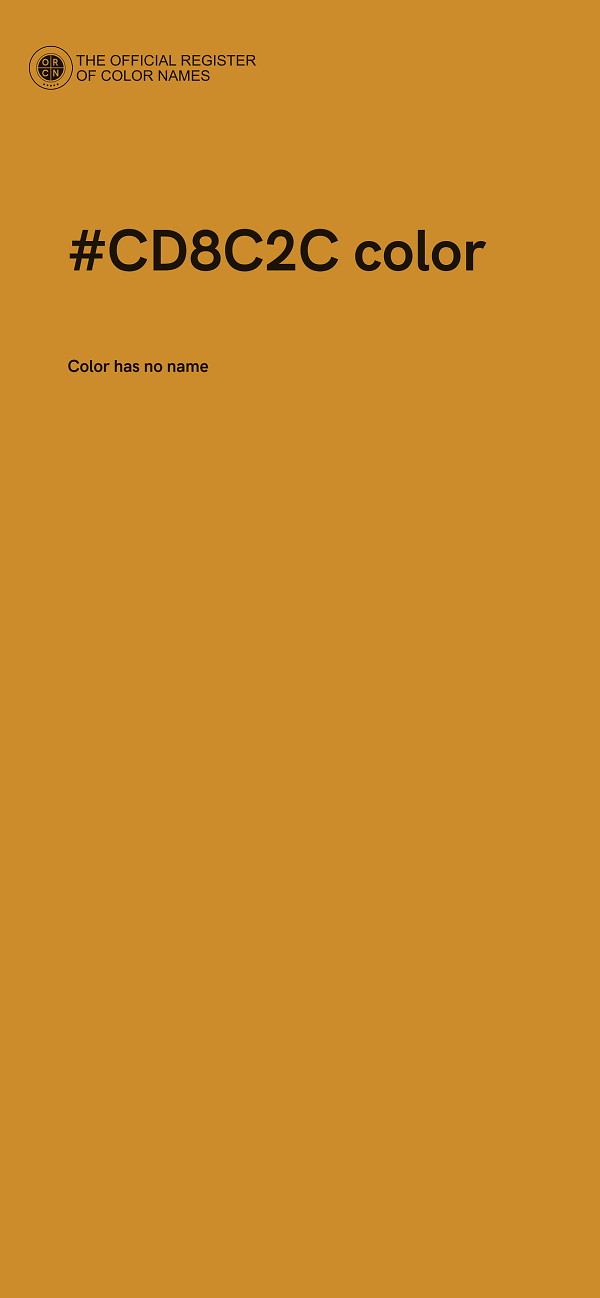 #CD8C2C color image