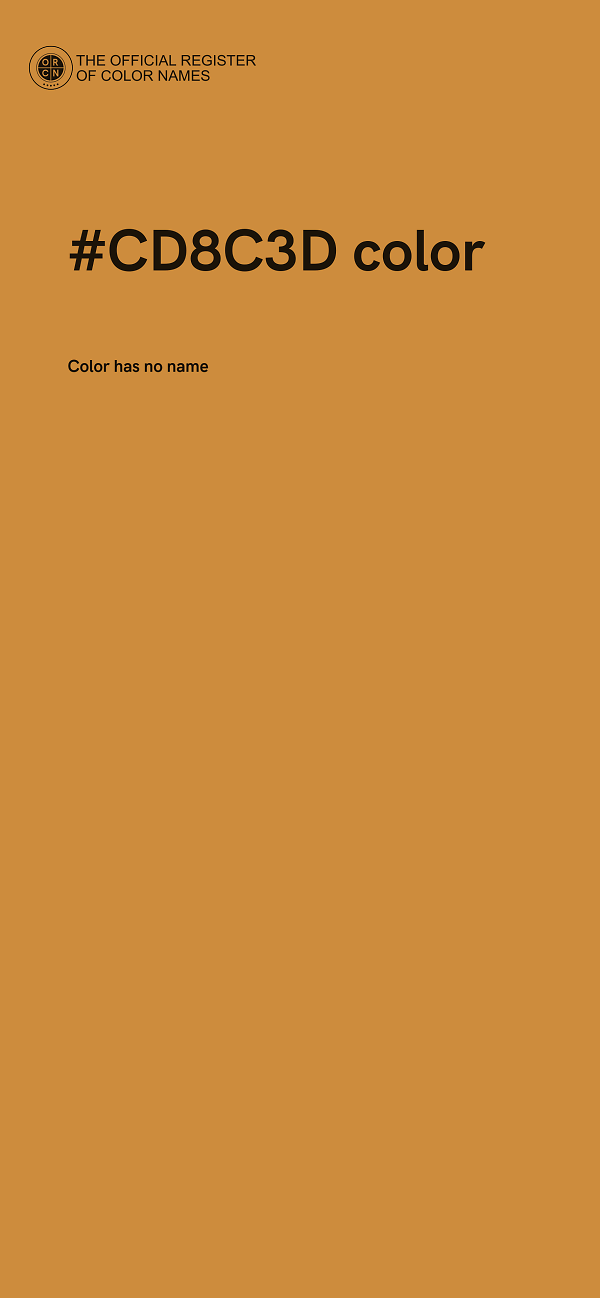 #CD8C3D color image
