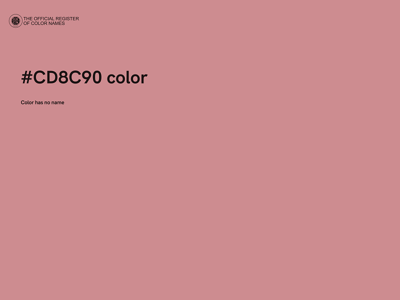 #CD8C90 color image