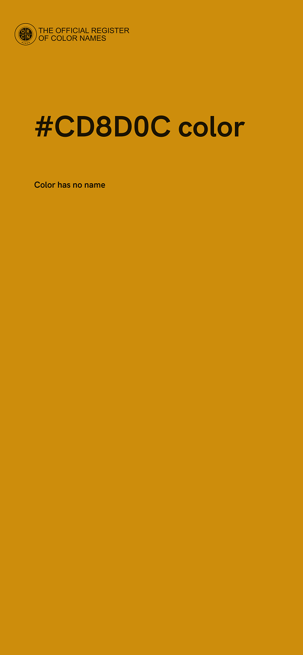 #CD8D0C color image