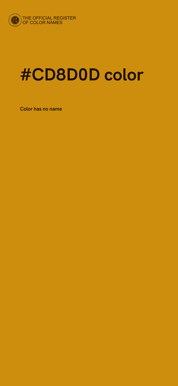 #CD8D0D color image