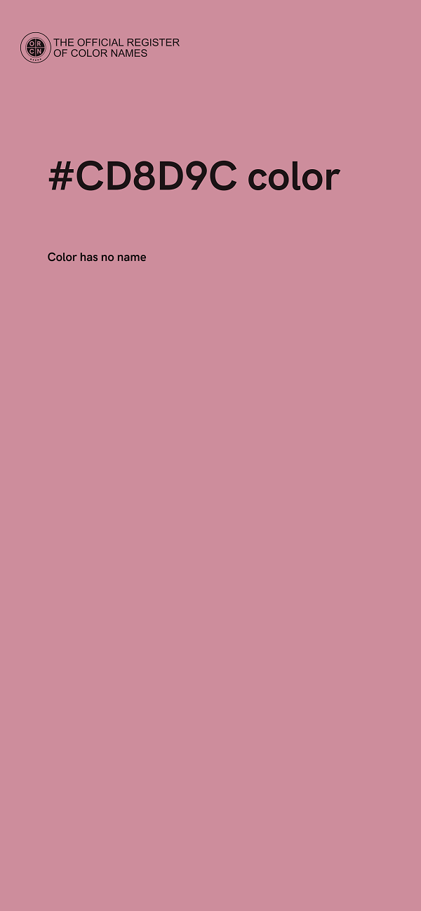 #CD8D9C color image