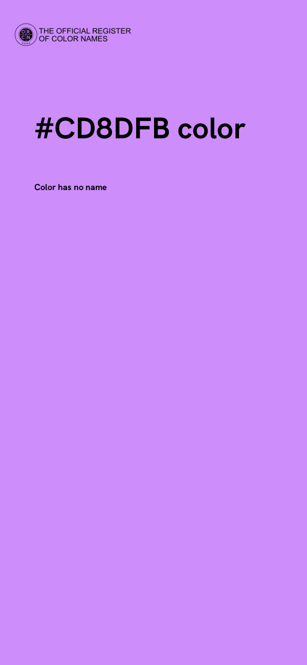 #CD8DFB color image
