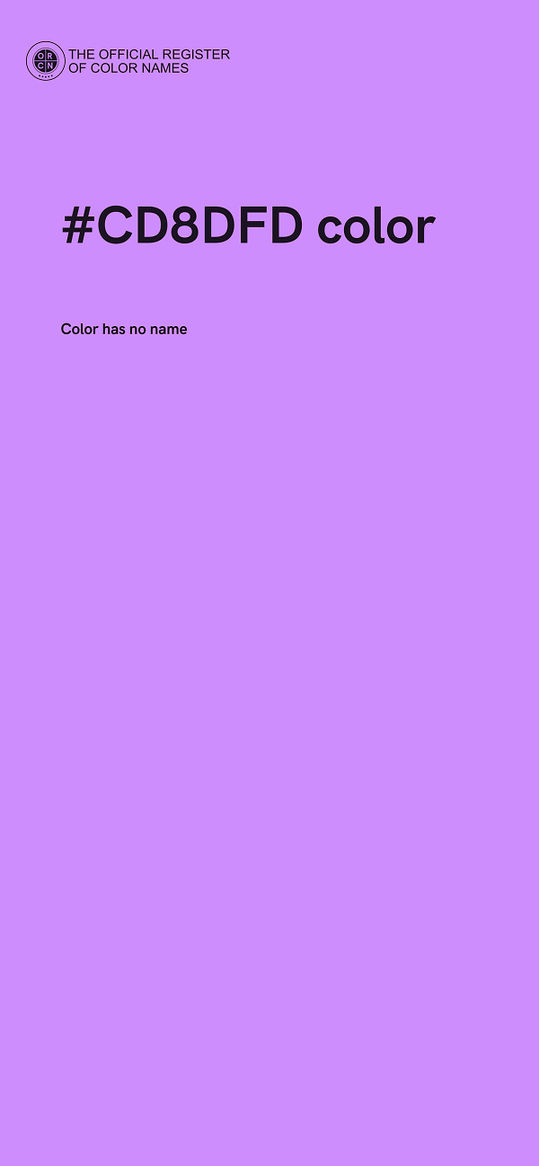 #CD8DFD color image