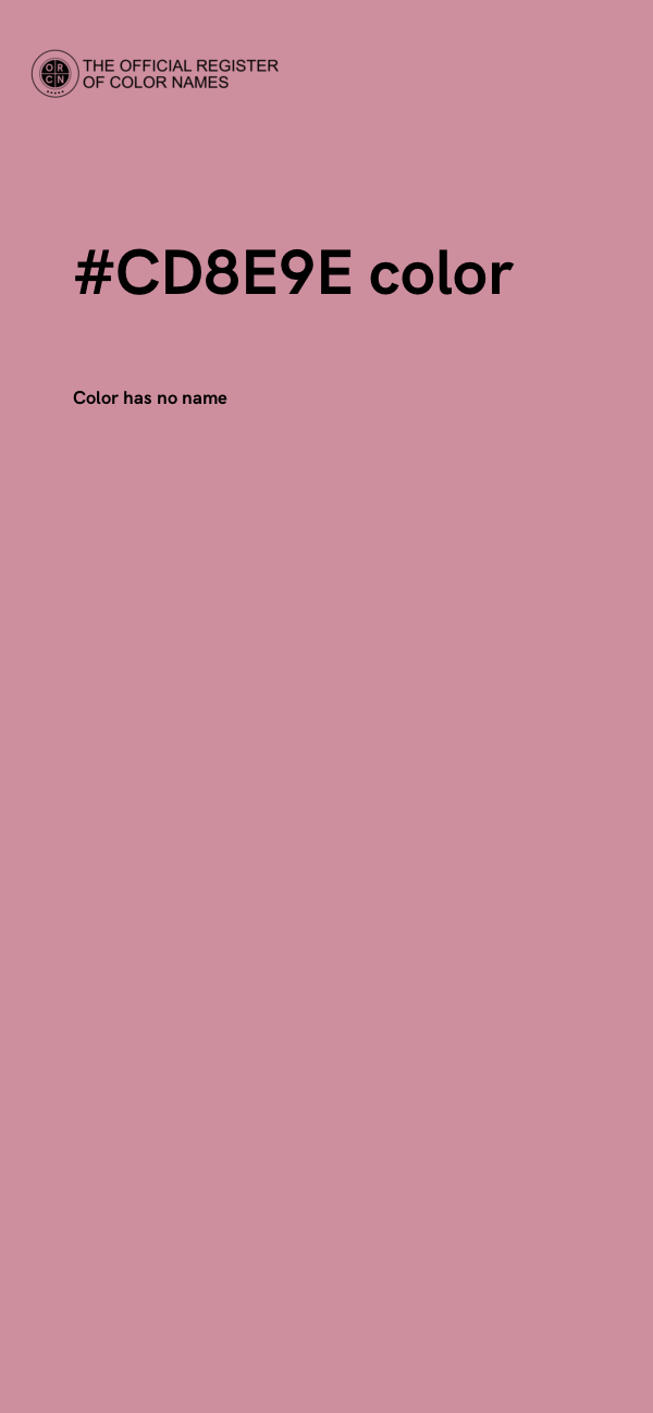#CD8E9E color image