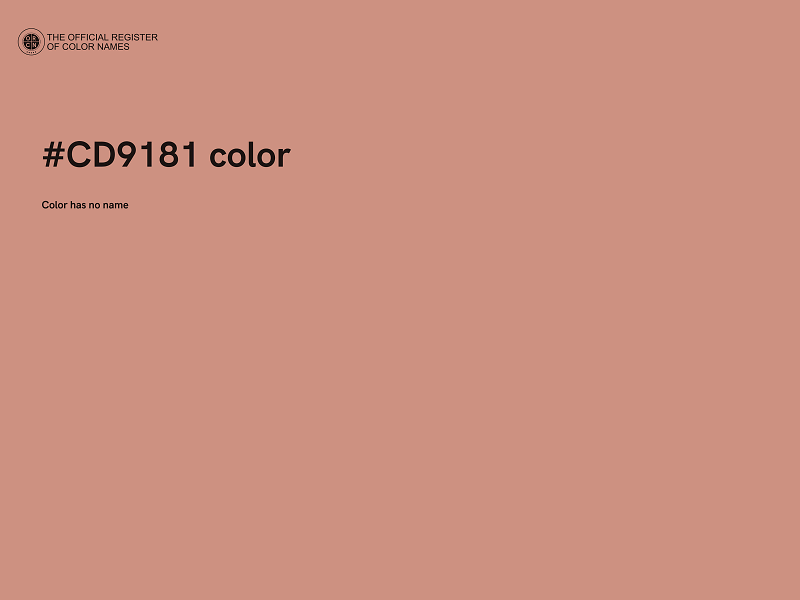#CD9181 color image