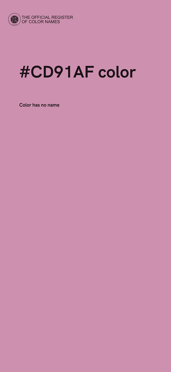#CD91AF color image