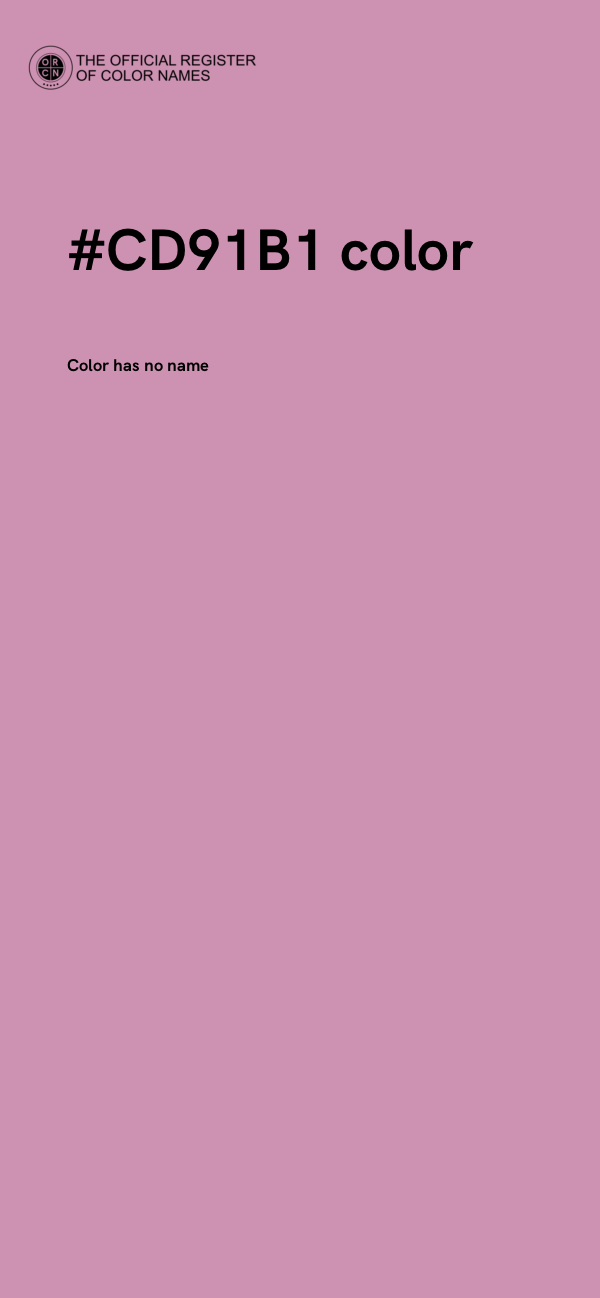 #CD91B1 color image