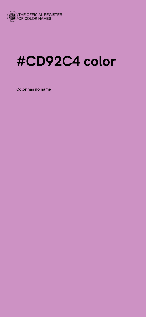 #CD92C4 color image