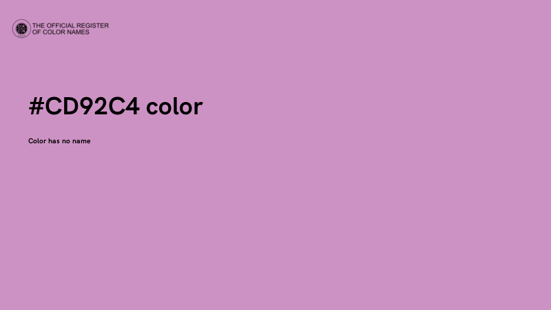 #CD92C4 color image