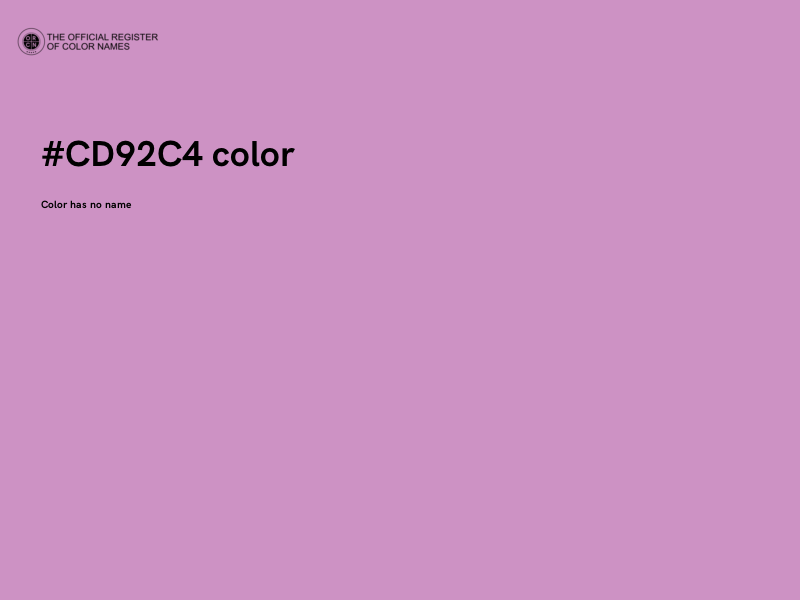 #CD92C4 color image