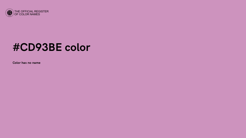 #CD93BE color image