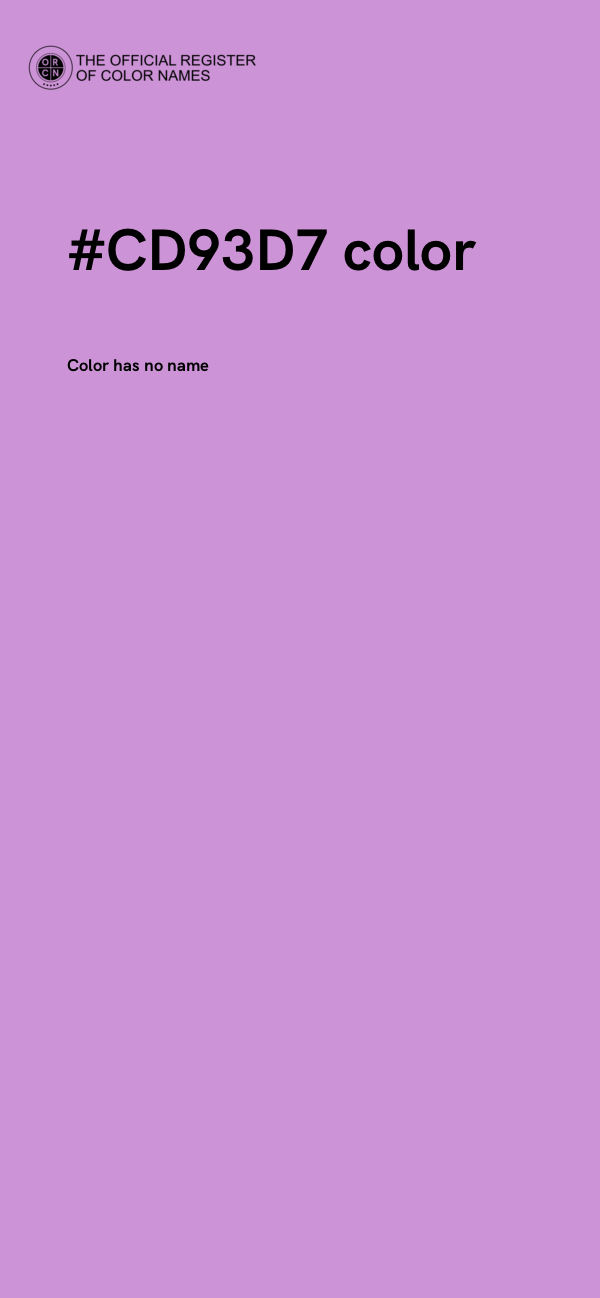 #CD93D7 color image