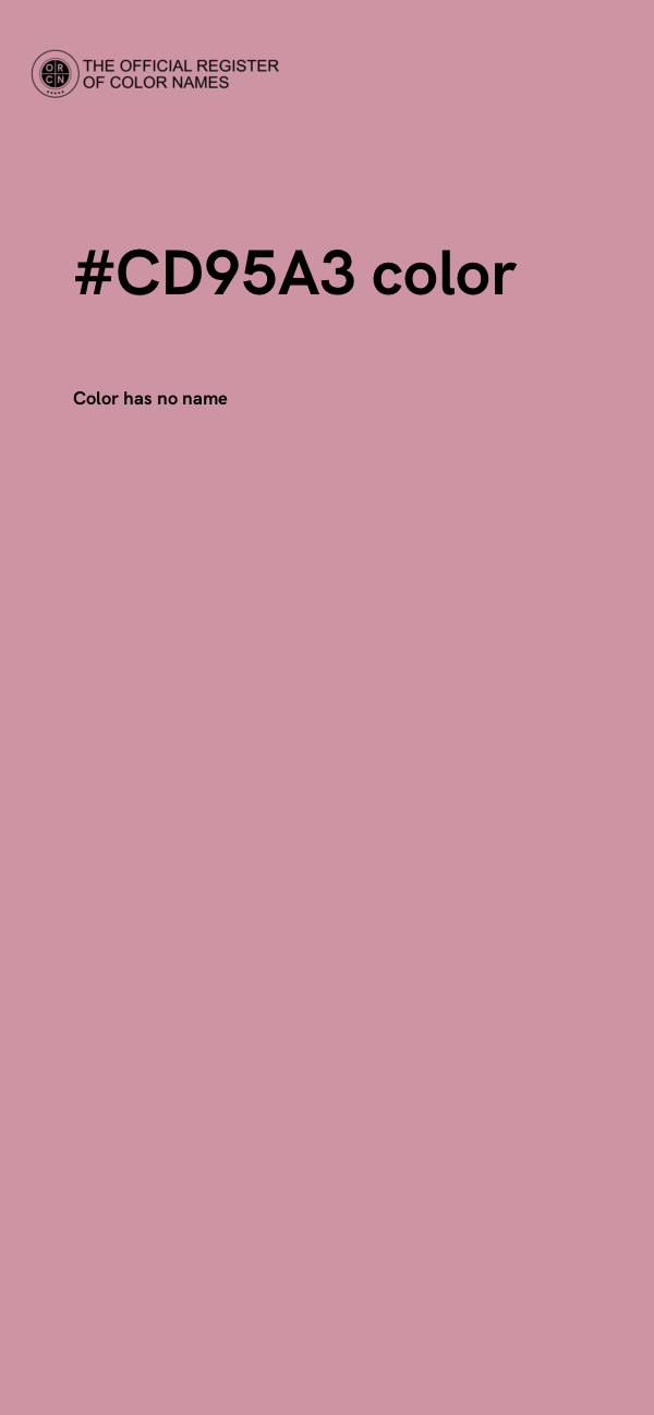 #CD95A3 color image
