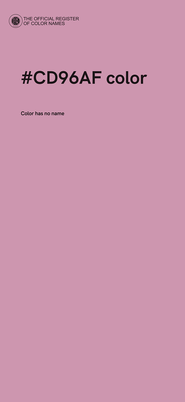 #CD96AF color image