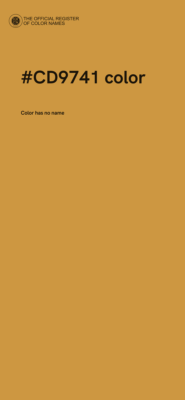 #CD9741 color image