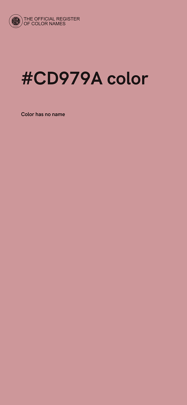 #CD979A color image
