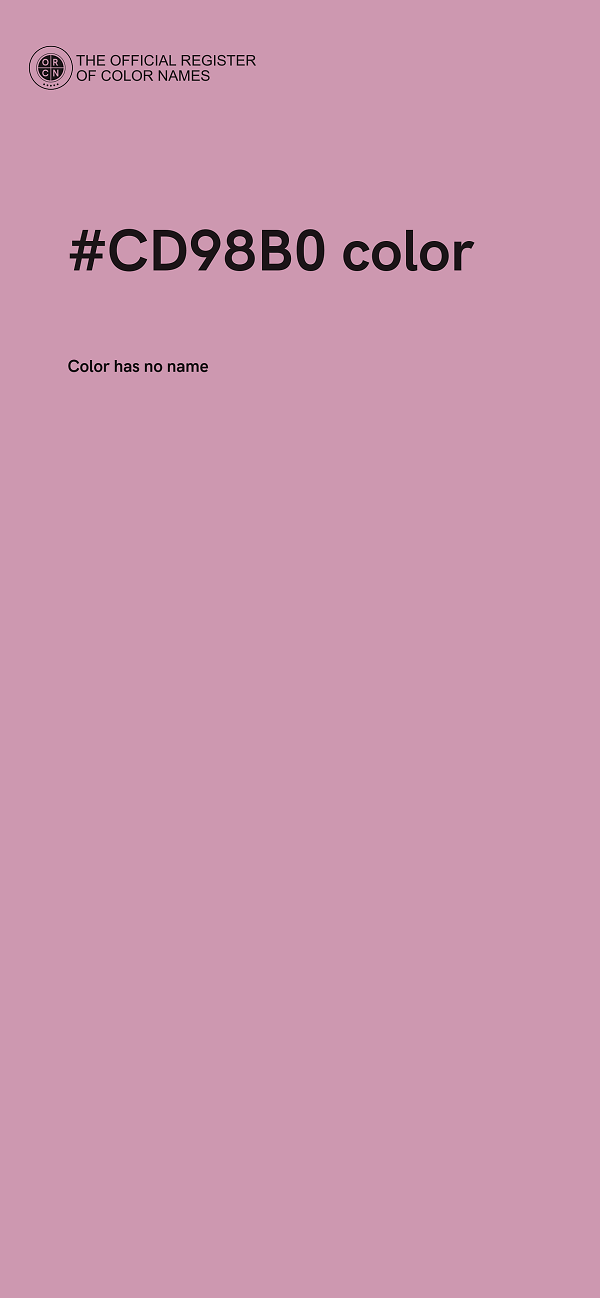 #CD98B0 color image