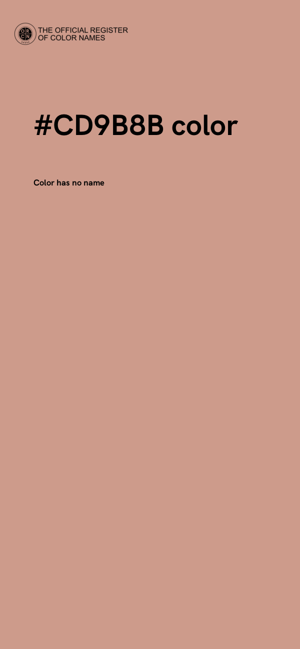 #CD9B8B color image
