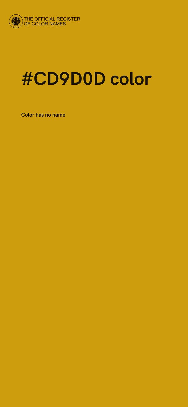 #CD9D0D color image