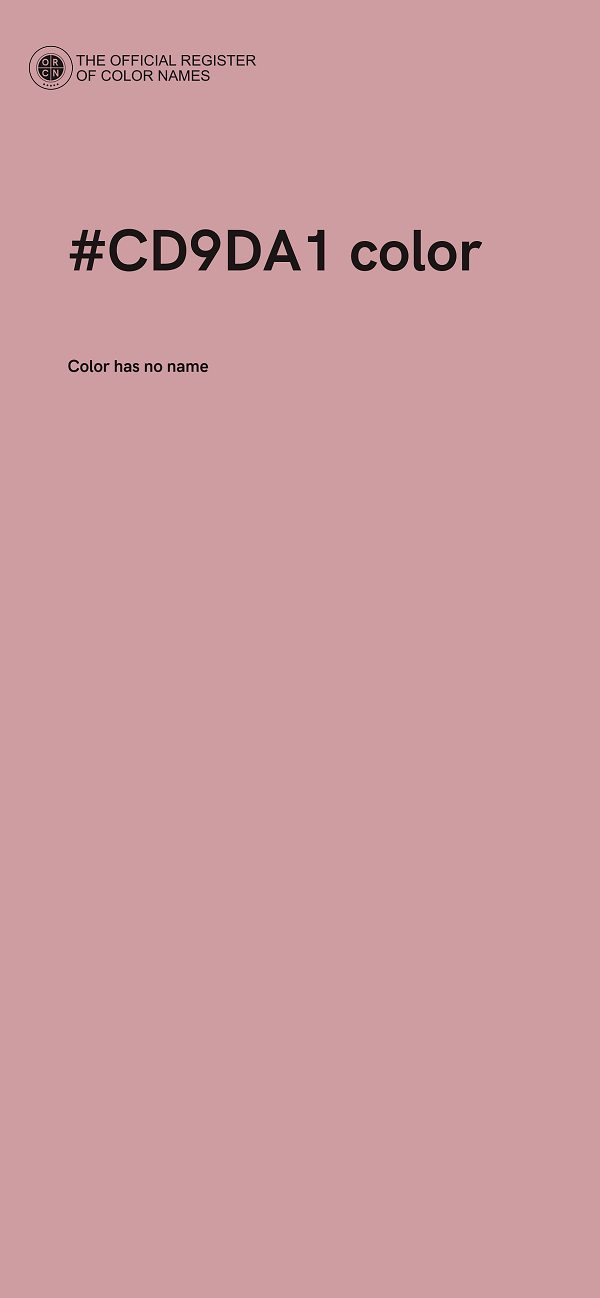 #CD9DA1 color image