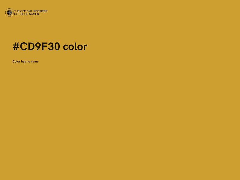 #CD9F30 color image