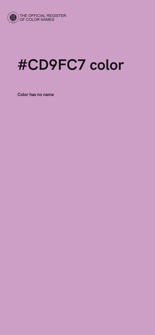 #CD9FC7 color image