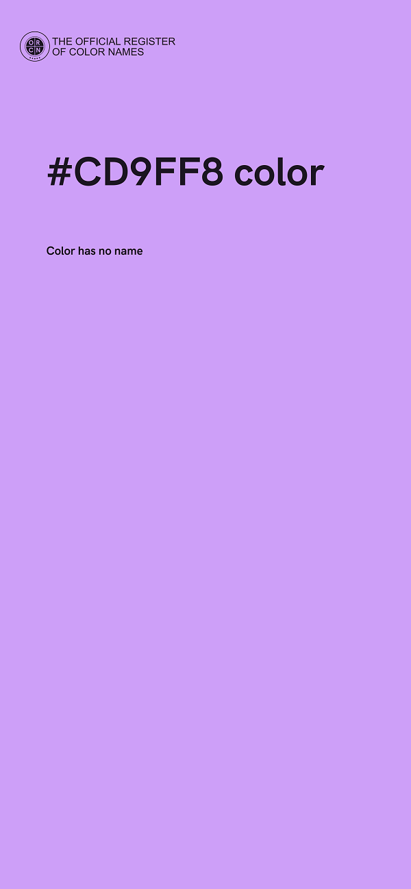 #CD9FF8 color image