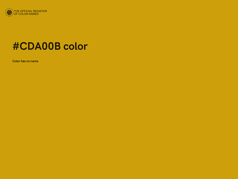 #CDA00B color image