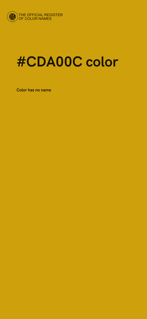 #CDA00C color image