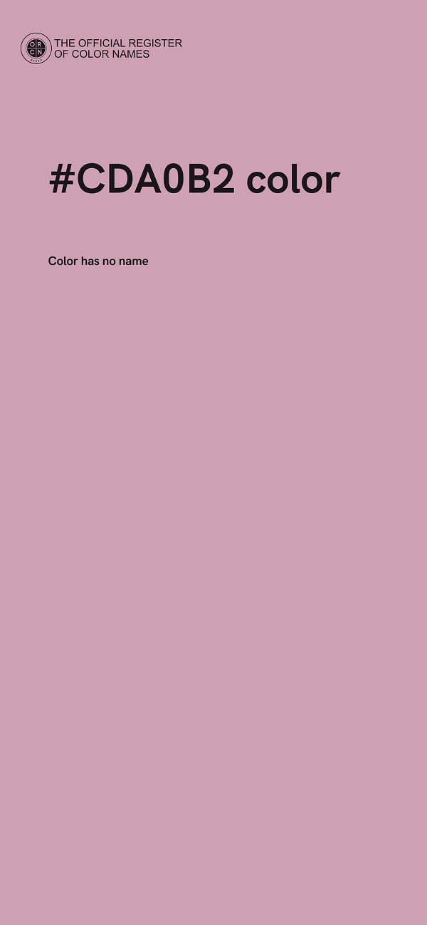 #CDA0B2 color image