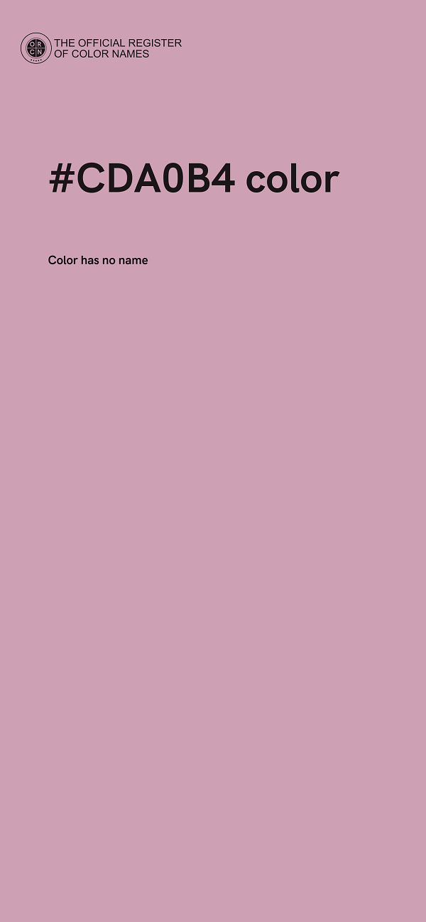#CDA0B4 color image
