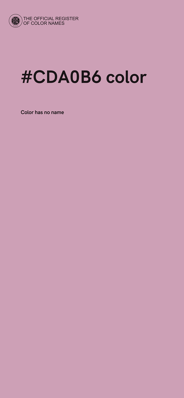 #CDA0B6 color image