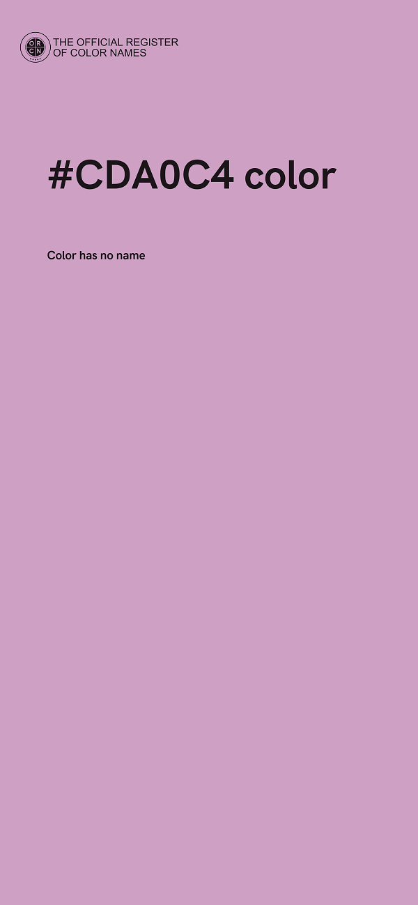 #CDA0C4 color image