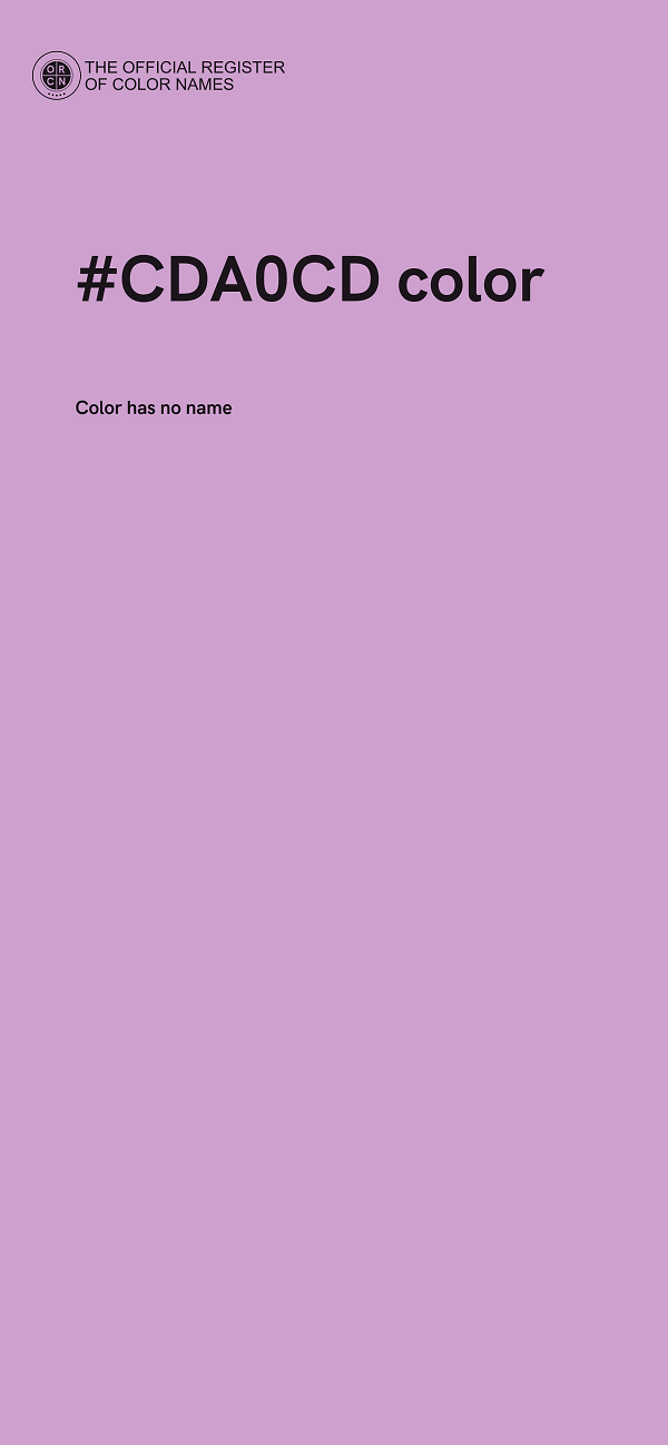 #CDA0CD color image