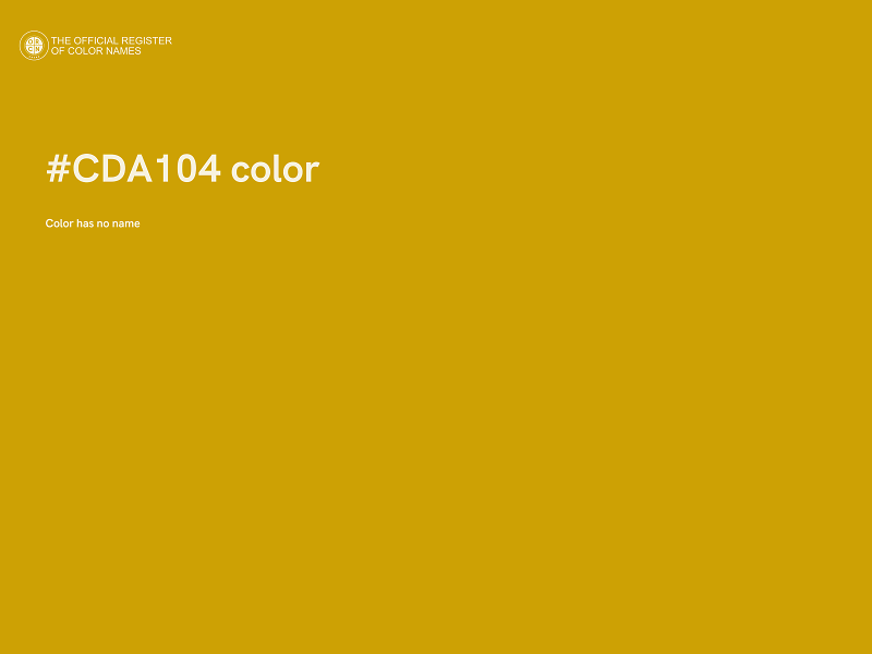 #CDA104 color image