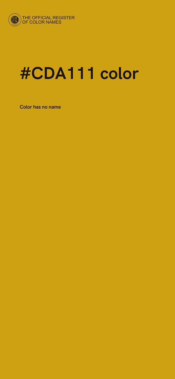 #CDA111 color image