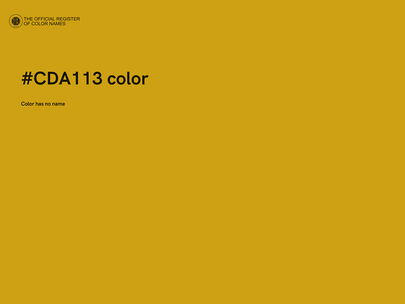 #CDA113 color image