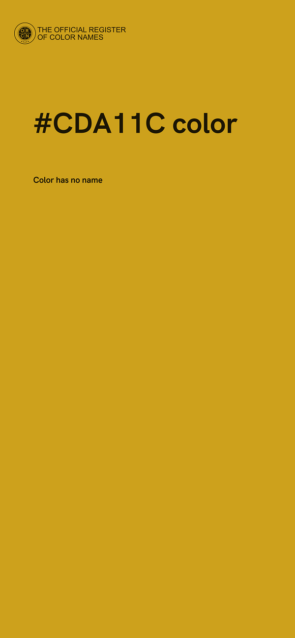 #CDA11C color image