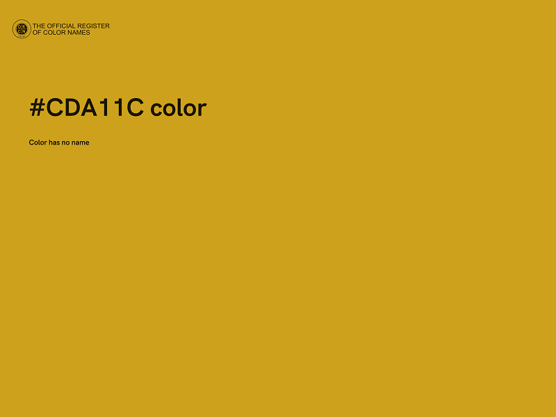 #CDA11C color image