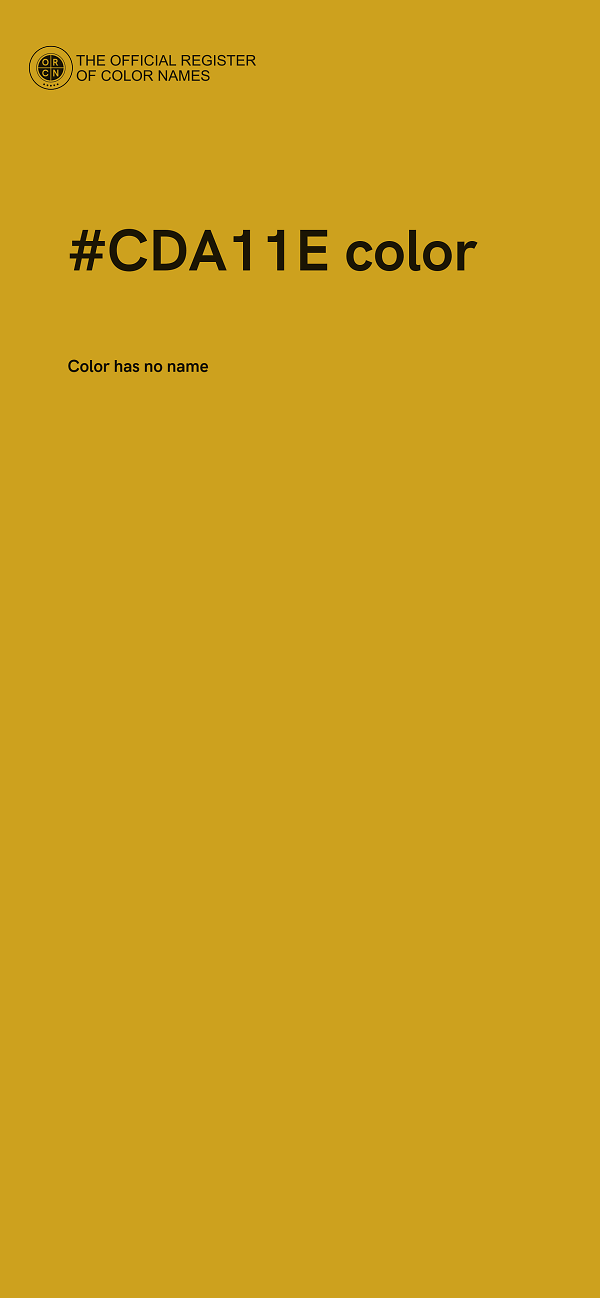 #CDA11E color image