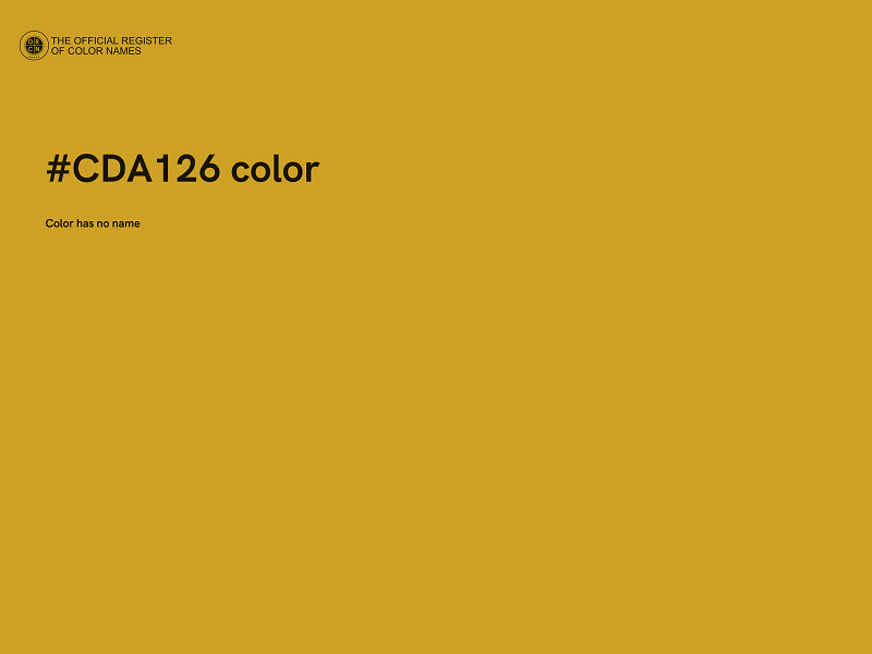 #CDA126 color image
