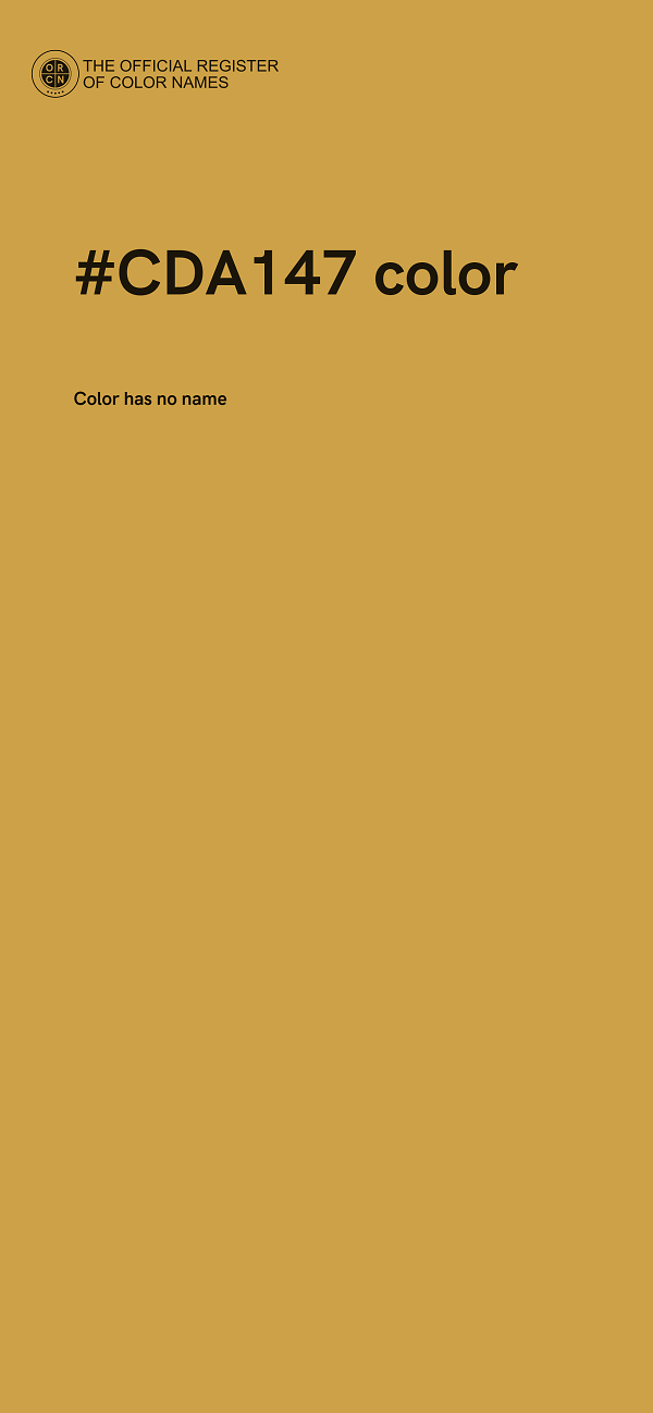 #CDA147 color image