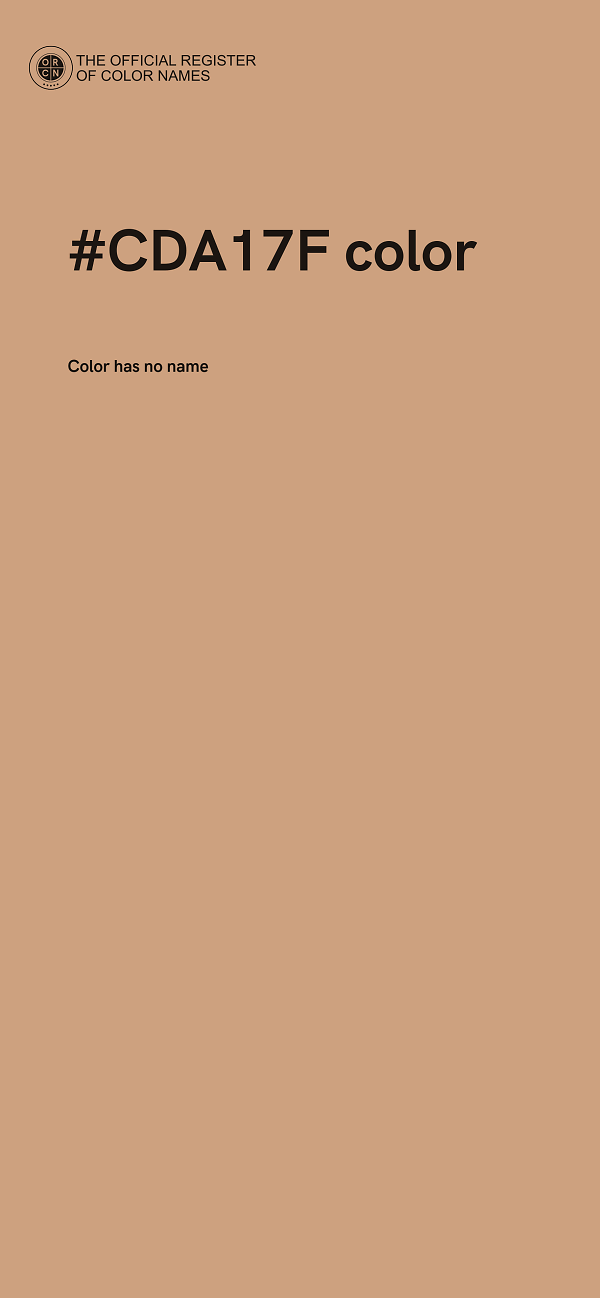 #CDA17F color image