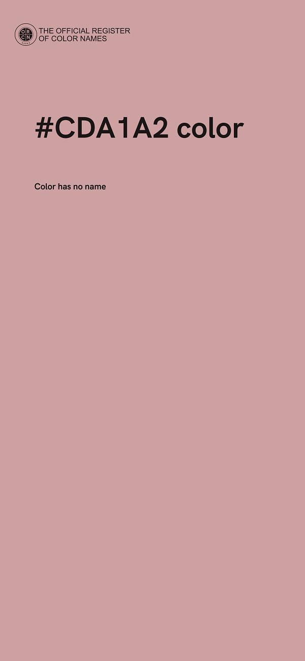 #CDA1A2 color image