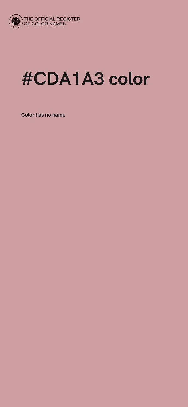 #CDA1A3 color image
